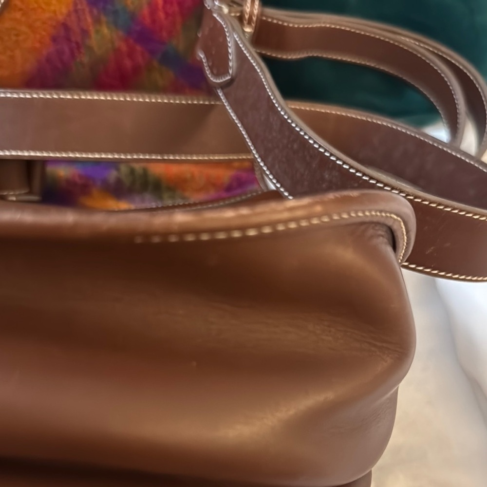 Gucci Brown and Multicolor Plaid Women's Saddle Bag - Picture 9 of 9